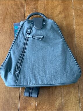 Baggallini Slate Gray Triangle Sling Backpack